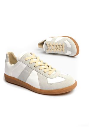 Replica Sneakers in nappa e suède bianca MAISON MARGIELA | S57WS0236P1895101